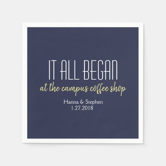 どこから恋物語が始まったのか スタンダードカクテルナプキン (正面)