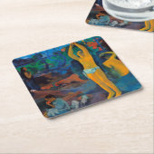 どこから来来たの？ スクエアペーパーコースター (アングル)