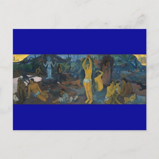 「どこから来来たの？」 - Paul Gauguin Postague ポストカード (正面)