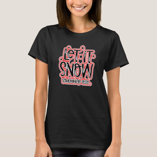 どこか別の場所で雪が降るように Tシャツ (正面)