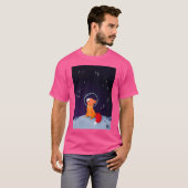 どこか外で Tシャツ (正面フル)