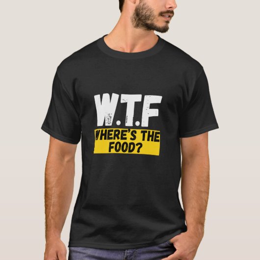 どこだよ!食べ物 Tシャツ (正面)