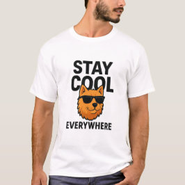 どこでもクールに過ごそう 犬 Tシャツ