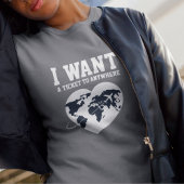 「どこでもチケットが欲しい」タイポグラフィ トライブレンドＴシャツ