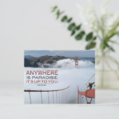 どこでもパラダイス  inspirational ポストカード (スタンド正面)