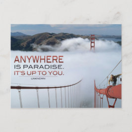 どこでもパラダイス  inspirational ポストカード