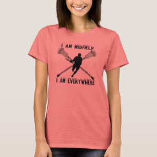 どこでもラクロスのミッドフィールドのTシャツ Tシャツ