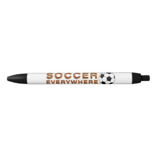 どこでも上のサッカー 黒ボールペン