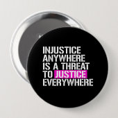 どこでも不公平不公平正義のeverywheへの脅威です 缶バッジ (正面&裏面)