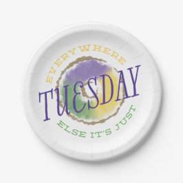 どこでも他の謝肉祭の紙皿 ペーパープレート