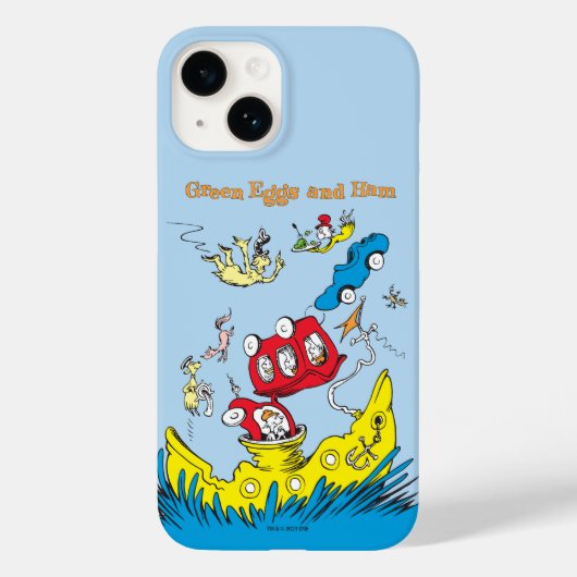どこでも嫌な緑色の卵とハム Case-Mate iPhoneケース (裏面)