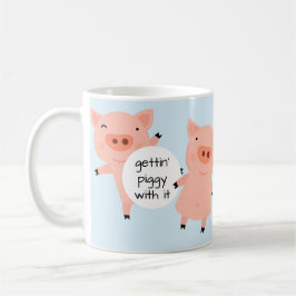 どこでも少しPiggies コーヒーマグカップ