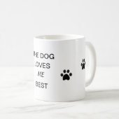 どこでも愛犬家のためのマグ コーヒーマグカップ (正面右)