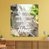 どこでも旅行 – 滝 キャンバスプリント (インサイチュ (リビング))