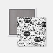 どこでも猫 マグネット (正面/裏面)