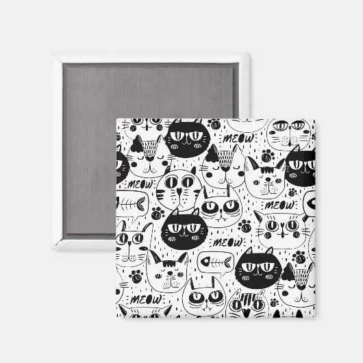 どこでも猫 マグネット (正面/裏面)