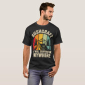 どこでも生き残るブッシュクラフト Tシャツ (正面フル)