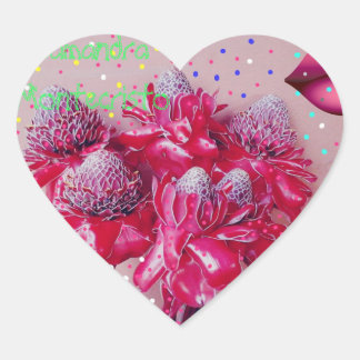 どこでも花シール!! ハートシール