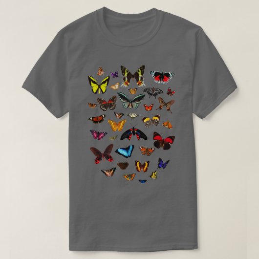 どこでも蝶 Tシャツ (デザイン正面)