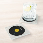 どこでも音楽| Florent Bodart ガラスコースター (アングル)