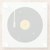 どこでも音楽| Florent Bodart ガラスコースター (裏面)