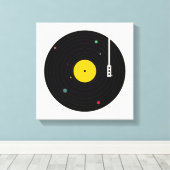 どこでも音楽 | Florent Bodart キャンバスプリント (インサイチュ (ウッドフロア))