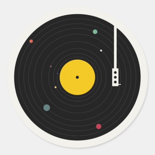 どこでも音楽 | Florent Bodart ラウンドシール (正面)