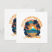 どこでも５時だ、俺は引退した 招待状 (正面/裏面)