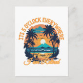 どこでも５時、俺はリタイアした ポストカード (正面)