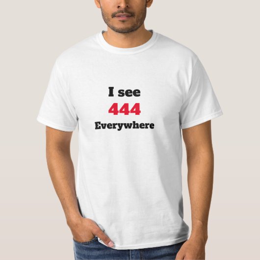 どこでも444を見るTシャツ Tシャツ (正面)