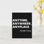 どこでもAnyplaceドナルドトランプ2024引用文3 カード (黄色い花)
