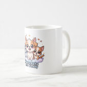 どこでペット家族かわいいペットラバーマグ コーヒーマグカップ (正面右)