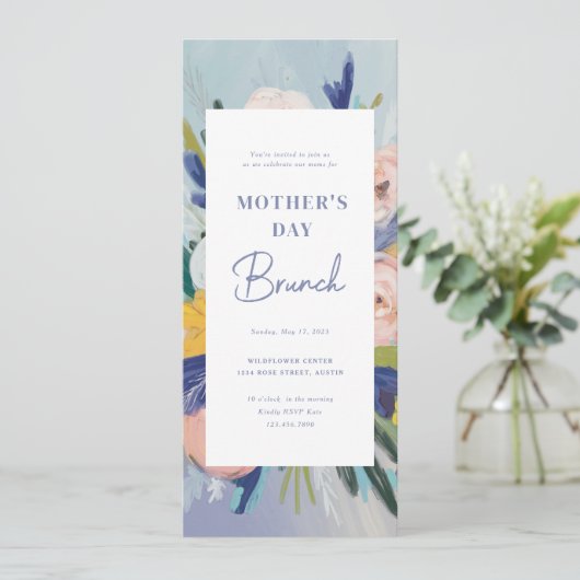 どこで愛は母の日ブランチ招待状 招待状 (スタンド正面)