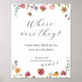 どこで撮った？ 結婚前お披露目ゲーム ポスター