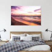 どこで海と日の出が会う キャンバスプリント (インサイチュ (寝室))