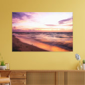 どこで海と日の出が会う キャンバスプリント (インサイチュ (リビング))