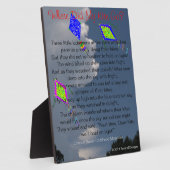 どこで私の凧は子供時代の思い出に行ったイーゼル フォトプラーク (側面)