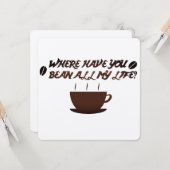 どこで豆すべての私の生命持って下さいか。 カード (正面/裏面インサイチュ)