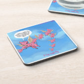 どこで豚が飛ぶおもしろいビーガン コースター (左側)