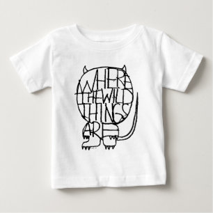 どこで野生のものと出会うのか ワイルド・シング・スケッチ ベビーTシャツ