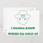 どこで金ゴールドを ポストカード (正面/裏面)