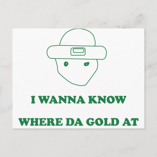 どこで金ゴールドを ポストカード (正面)