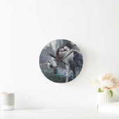 どこで魔法眠る ラウンド壁時計 (ホーム)