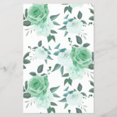 どこにあったGreenRosesブライダルシャワーゲームカード チラシ (裏面)