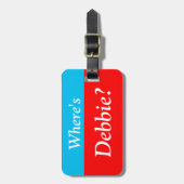 どこにあるパーソナライズ(あなたの名前)か。 荷物のラベル ラゲッジタグ (正面縦)