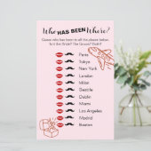 どこにいたの？ブライダルシャワー旅行ゲーム (スタンド正面)