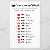 どこにいたの?ブライダルシャワー旅行ゲーム (正面)