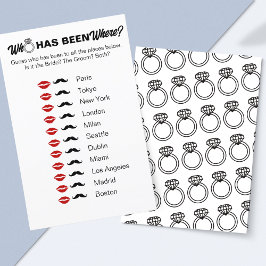 どこにいたの?ブライダルシャワー旅行ゲーム