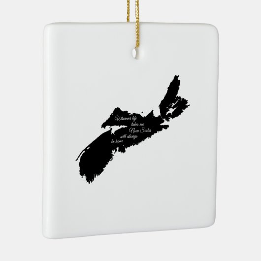 どこにいても – Nova Scotiaは常に家にいる セラミックオーナメント (右)