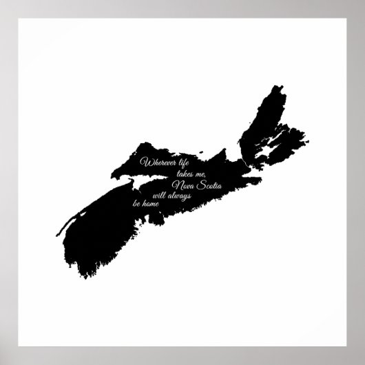 どこにいても – Nova Scotiaは常に家にいる ポスター (正面)